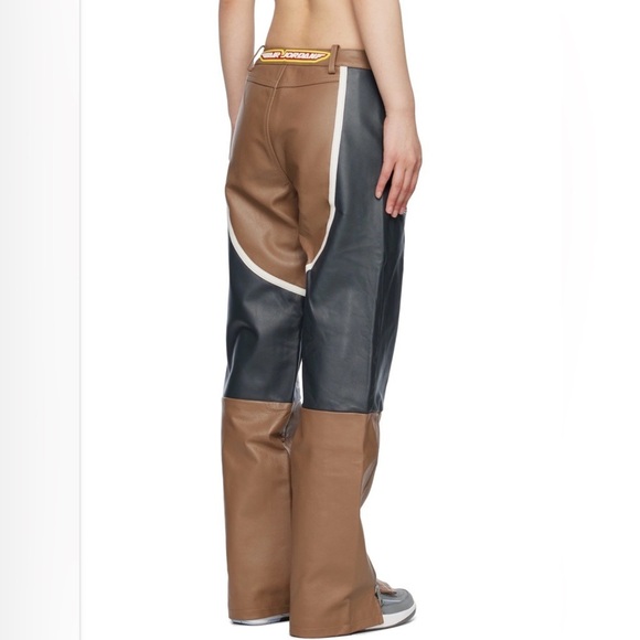 Cactus Jack x Air Jordan 2-tone Leather Pants - Picture 2 of 8